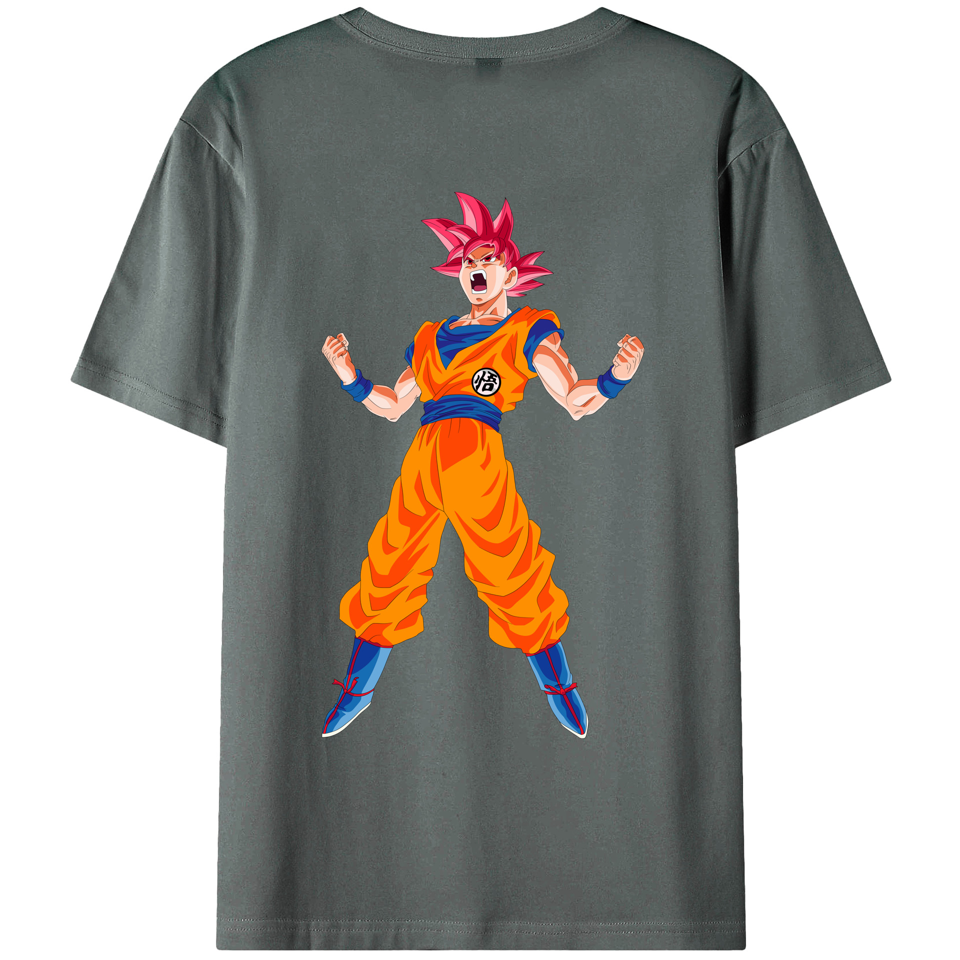 （画像用） ドラゴンボール 孫悟空（そん ごくう）Son Goku カカロット DRAGON BALL Kakarotto 綿100％ メンズ半袖Tシャツ（バックプリント） 通気性
